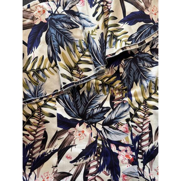 Boston Proper Tropical Print One Shoulder Top Size 10 - Picture 2 of 5